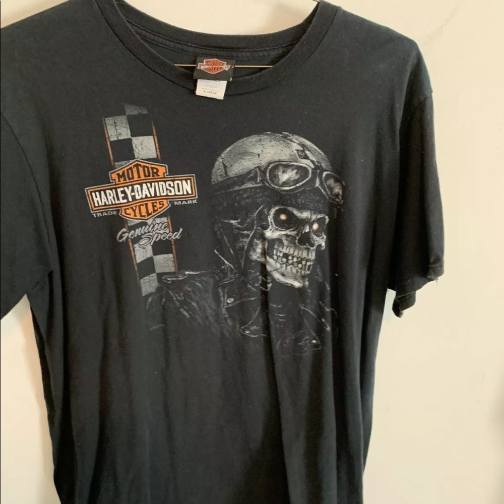 Jim’s Harley Davidson Motorcycle Black T-Shirt XL